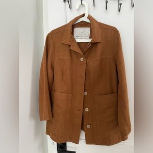 Notperfectlinen HELSINKI button down linen jacket- Heavy toast